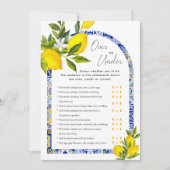 Carte de jeu Lemon Boho Over or Under Fête des mar (Devant)