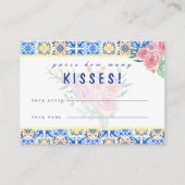 Carte de jeu Mamma Mia en Carrelage bleu italien (Devant)