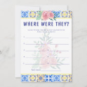 Carte de jeu Mamma Mia en Carrelage bleu italien (Devant)