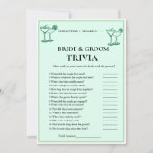 Carte de jeu Marges & Mariage Mariée & Groom Trivi (Devant)