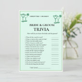 Carte de jeu Marges & Mariage Mariée & Groom Trivi (Debout devant)