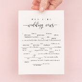 Carte de jeu mariage Vows Wed Libs