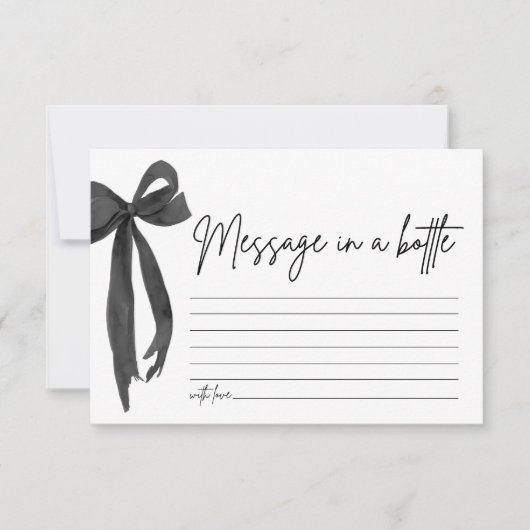 Carte de jeu Message dans une bouteille avec un ru (Devant)