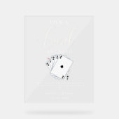 Carte de jeu moderne Mariage Livre d'or Signe (Recto)