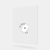 Carte de jeu moderne Mariage Livre d'or Signe (Angle)