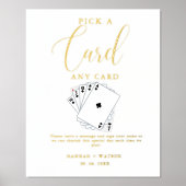 Carte de jeu moderne Mariage Livre d'or Signe (Recto)