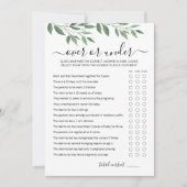 Carte de jeu modifiable pour bébé pour une fête de (Devant)