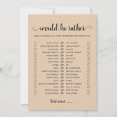 Carte de jeu modifiable pour 'Would He Rather' pou (Devant)