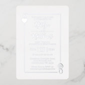 Carte de jeu Monogramme 25e anniversaire de Mariag (Recto)