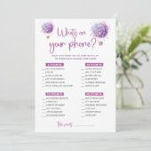 Carte de jeu Papillons Lilas Qu'est-ce qu'il y a s (Debout devant)