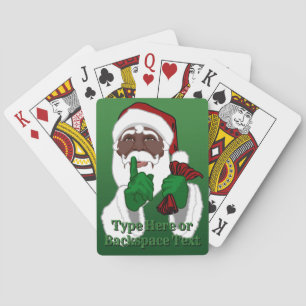 Carte de jeu Père Noël africaine Cartes personnali