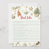 Carte de jeu pour Baby Shower avec blague de papa  (Devant)