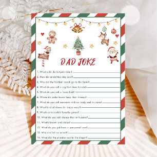 Carte de jeu pour Baby Shower avec blague de papa 