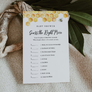 Carte de jeu pour Baby Shower : Calla Devine le Bo