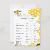 Carte de jeu pour Baby Shower : Contes de Vieilles (Devant)