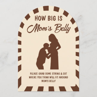 Carte de jeu pour Baby Shower « Une petite fève es