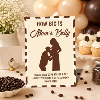 Carte de jeu pour Baby Shower « Une petite fève es