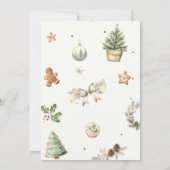 Carte de jeu pour bébé de Noël Baby Shower (Dos)