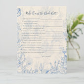 Carte de jeu Qui connaît la mariée (Debout devant)