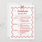 Carte de jeu Scavenger pour bachelorette Dessin à  (Devant)