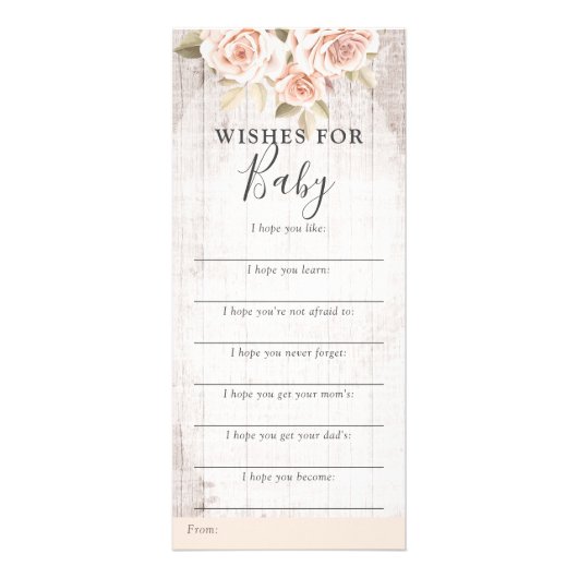 Carte de jeu Shabby Rose Russe Baby shower Wives (Devant)