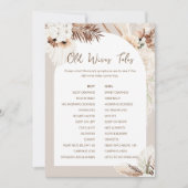 Carte de jeu SIERRA Boho Old Wives Tales Baby show (Devant)