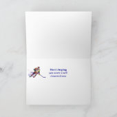 Carte de jeu sport du joueur de hockey (Intérieur)