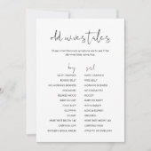 Carte de jeu STELLA Old Wives Tales Baby shower (Devant)