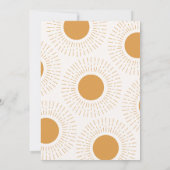 Carte de jeu Sun Baby shower Word Scramble (Dos)