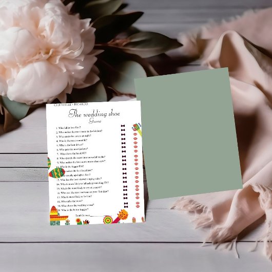 Carte de jeu Taco à propos de l'amour Cactus pour 