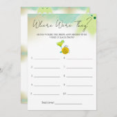 Carte de jeu Tacos & Tequila Watercolor Fête des m (Devant / Derrière)