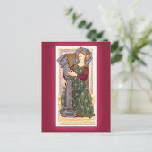 Carte de jeu Tarot antique : Force (Debout devant)