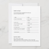 Carte de jeu Twinkle Little Star Baby shower Libs (Dos)