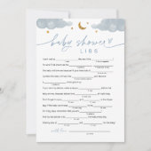 Carte de jeu Twinkle Little Star Boy Baby shower L (Devant)