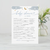 Carte de jeu Twinkle Little Star Boy Baby shower L (Debout devant)