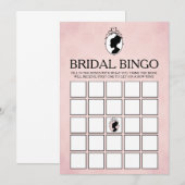 Carte de jeu Victorian Cameo Fête des mariées Bing (Devant / Derrière)