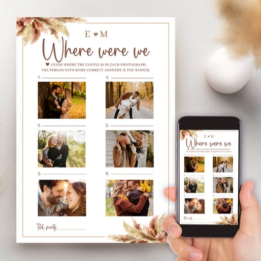 Carte de jeu Where Were We automne herbe de la pam