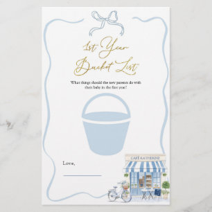Carte de jeux Coquette Paris 1ère année Liste de j