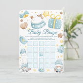 Carte de jeux de bingo Baby Shower pour les Gnomes (Debout devant)