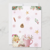 Carte de jeux de bingo bébé Santa Cookie de Noël (Dos)