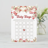 Carte de jeux de bingo pour baby shower de Noël à  (Debout devant)