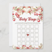 Carte de jeux de bingo pour baby shower de Noël à  (Devant)