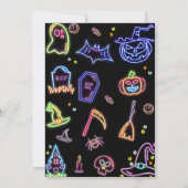 Carte de jeux de bingo sombre avec lueur Halloween (Dos)