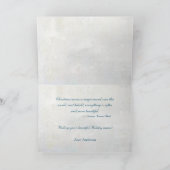 Carte de Jeweled Teal and Silver Christmas (Intérieur)