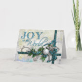 Carte de Jeweled Teal and Silver Christmas (Devant)