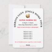 CARTE DE JINGLE  (Dos)