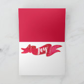 Carte de joie de zèbres de vacances (Intérieur)