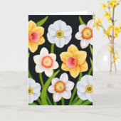 Carte de jonquilles de ressort (Fleur jaune)