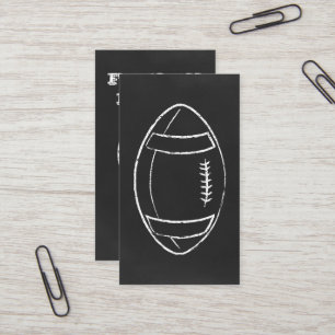 carte de joueur de football à craie