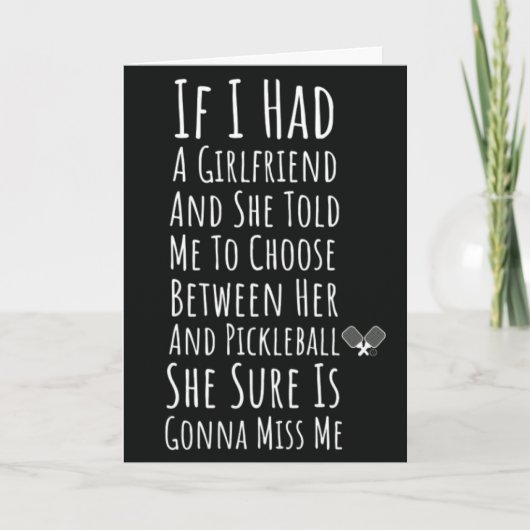 Carte de joueur de pickleball seul Drôles de joueu (Devant)